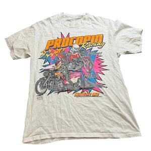 Vintage Procopio Racing Motorcycle Legion Of Doom T Shirt Fits Mens Size S/M